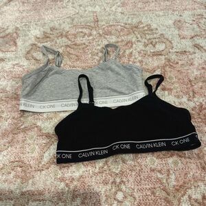 Calvin Klein Bralette Set - Gray and Black